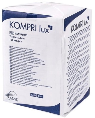 ZARYS - KOMPRI lux - 7,5 x 7,5cm 100 szt. - 13n 8w - niejałowe