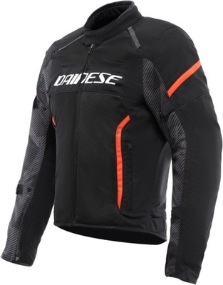 CHAQUETA MOTOCICLETA DAINESE AIR FRAME 3 TEX JACKET CZARNA/CZERWONA-FLUO 54  