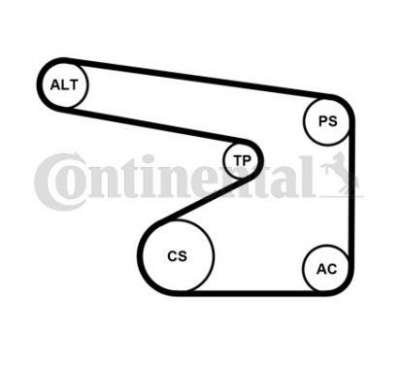 Contitech набір ремінь micro-v 5pk1355wp3 фото №1
