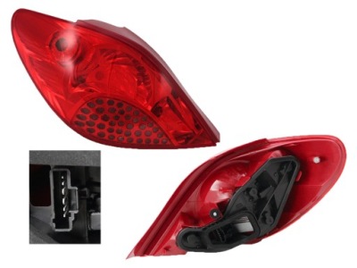 Лампа peugeot 207 05.06-12.13 задняя левая фото №1