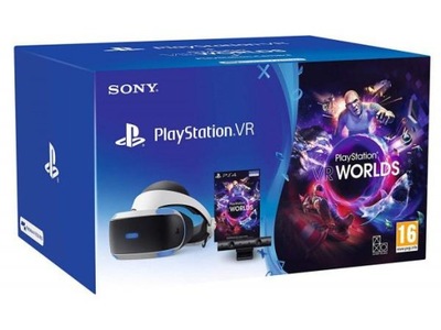 SONY PlayStation VR V2 + Camera V2 + VR Worlds, uszkodzone