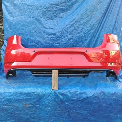 Бампер задняя vw golf 7 vii 5g6 lift gti r20 17-20 фото №1