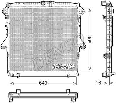 РАДІАТОР ДВИГУНА FORD DRM10118