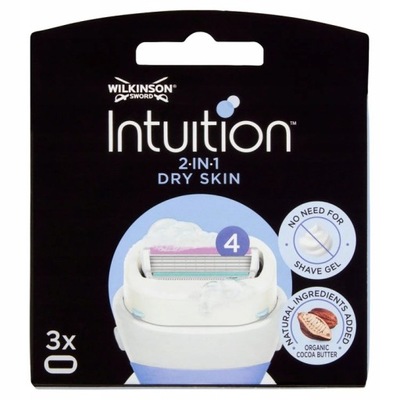 Wilkinson Sword Intuition Dry Skin Wkład 3szt