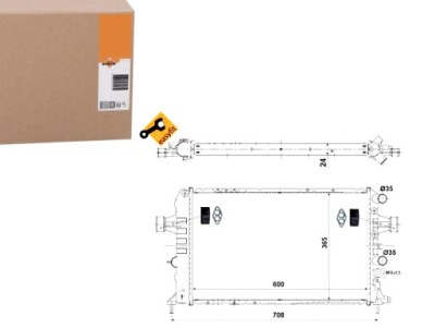 Nrf радіатор води 58355 фото №1