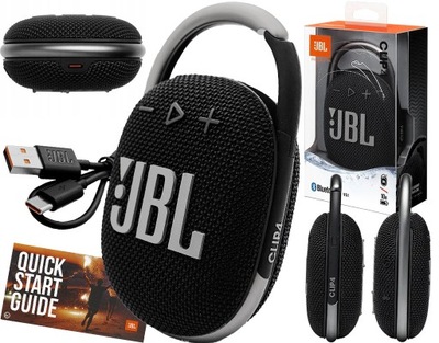 JBL CLIP 4 GŁOŚNIK PRZENOŚNY MOBILNY BLUETOOTH NA ZACZEP WODOODPORNY CZARNY