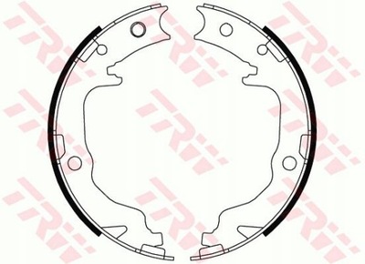 КОМПЛЕКТ КОЛОДОК ТОРМОЗНЫХ TRW GS8804 MITSUBISHI