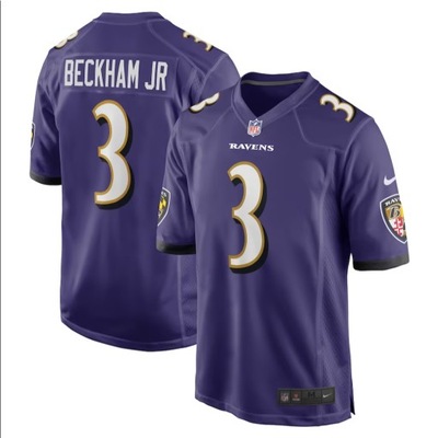 Hombres Camisa 2023NFL Baltimore Ravens Odell Beckham Jr. Koszulka Negra