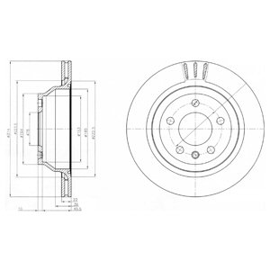 DISCOS DE FRENADO DELPHI BG3894  