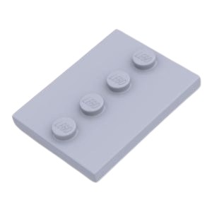 LEGO 88646 Jasnoszara (LBG) podstawka pod figurkę 3x4 1szt