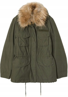 Kurtka Utility z Kapturem Parka H&M r.34 XS