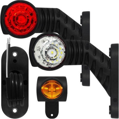 Лампа габаритна габаритний ліхтар rogowa короткий малий led 12v 24v комплект l+p фото №1