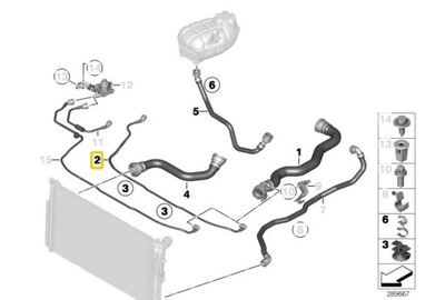 BMW F20 F30 F32 F87 ПАТРУБОК БАК РОЗШИРЮВАЛЬНИЙ 8570061 OE