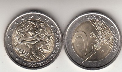 Wlochy 2005 - 2 euro okolicz.Konstytucja