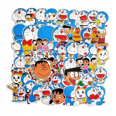 100 ШТУКИ RYSUNKOWY DORAEMON НАКЛЕЙКИ NA WODOODPO LOL8419