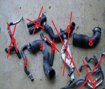 Peugeot 607 407 2.7 hdi lift шланг wąż труба воздуха фото №1