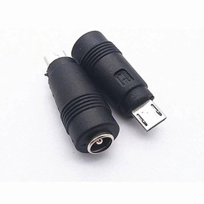 Adapter DC gniazdo 5.5X2.1 - MicroUSB Przejściówka