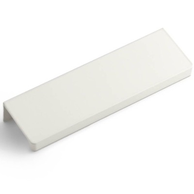 Biały uchwyt 18 cm meblowy krawędziowy do szafek łazienkowych