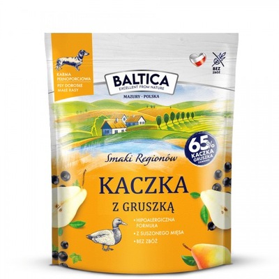 Baltica Smaki Regionów Kaczka z gruszką małe rasy XS/S 1kg