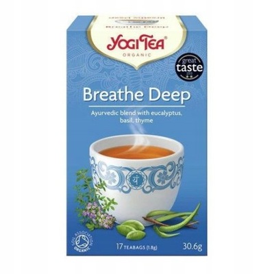 YOGI TEA Breathe Deep herbata ajurwedyjska Swobodny Oddech 17 saszetek