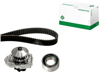 Ina 530 0204 30 насос водяная + набор ремень распределительного вала фото №1