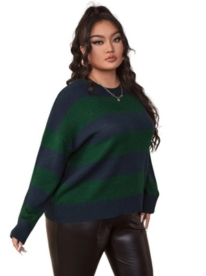 SHEIN SWETER PLUS SIZE W PASKI KLASYCZNY 48 V5E