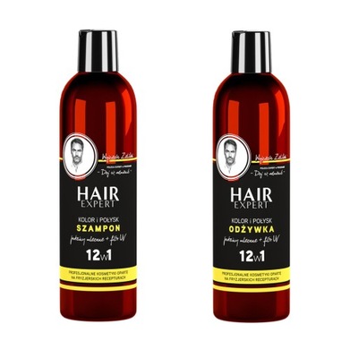 Hair Expert do włosów farbowanych szampon +odżywka