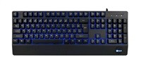 C-TECH Klávesnice KB-104BK, USB, 3 barvy podsvícení, Czarna, CZ/SK