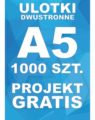 Ulotki A5 500 2str - EXTRA PROJEKT GRATIS