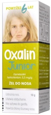 Oxalin Junior, 0,5 mg/g, żel do nosa, 10g