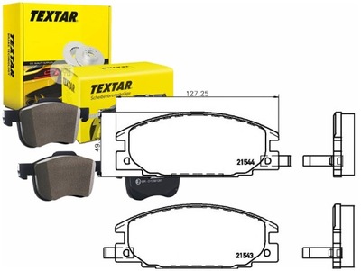 Тормозные колодки тормозные opel перед frontera textar фото №1