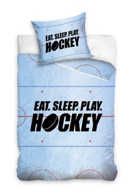 POŚCIEL HOKEJ EAT SLEEP PLAY HOCKEY 160x200