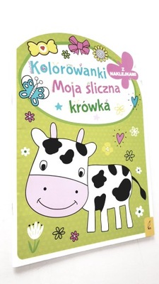 Moja śliczna krówka. Kolorowanka z wykrojnikiem