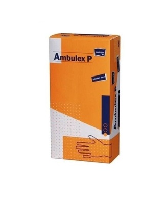 Rękawice zabiegowe lateksowe niejałowe bezpudrowe Ambulex XL 100 sztuk