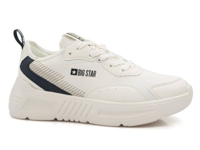 Białe półbuty sportowe Big Star JJ274596 sneakersy