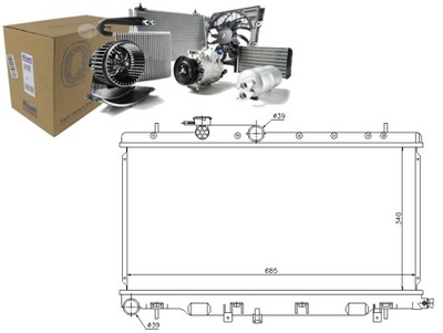 NISSENS 67709 CHLODNICA, SYSTEM COOLING ENGINE - milautoparts-fr.ukrlive.com