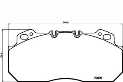 Textar тормозные колодки тормозные meritor volvo b 12 d12a420 фото №1