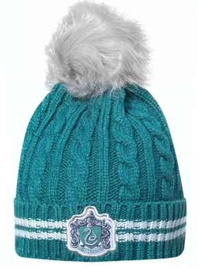 CZAPKA HARRY POTTER SLYTHERIN POMPON