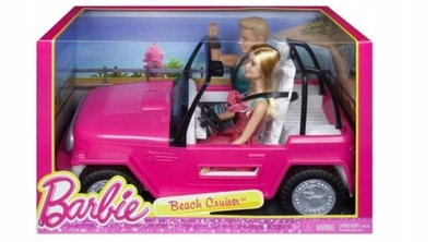 Auto dla lalek Barbie Jeep Samochód Ken + Barbie