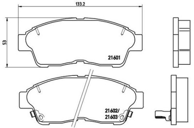 ZAPATAS HAM. PARTE DELANTERA TOYOTA COROLLA,CARINA E  