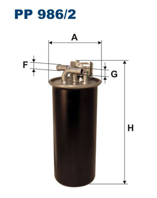 FILTRO COMBUSTIBLES FILTRON PP986/2 WK7351  