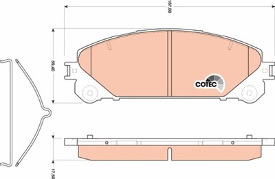 КОЛОДКИ ГАЛЬМІВНІ TOYOTA ПЕРЕД RAV-4 13- GDB3484