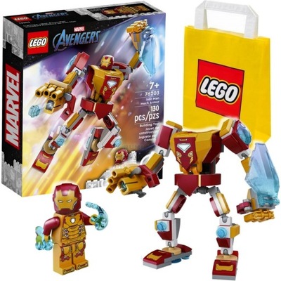 LEGO MARVEL 76203 Mech figurka IRONMAN AVENGERS