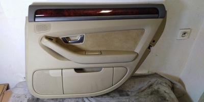 Audi a8 d3 обивка дверь правый задняя фото №1