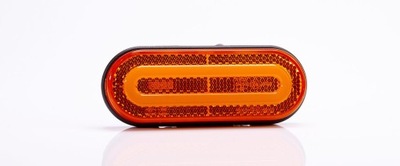 Лампа габаритная диодная led 12/24 оранжевый fristom фото №1