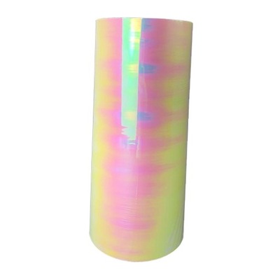 Transparent shiny rainbow film