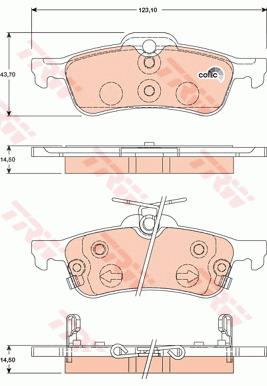 КОЛОДКИ HAM. TOYOTA T. YARIS 06- ФРАНЦИЯ