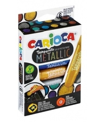Farby Temperowe Carioca Metallic 6