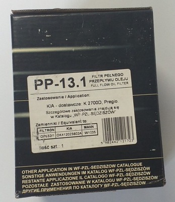 FILTRO ACEITES PP131 PP13.1  