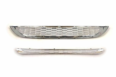 Решётка радиатора решётка радиатора + решётка mini r50 r52 r53 хром kompl фото №1